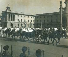 The President leaving Rashtrapati Bhavan in State to adress both the Houses of Parliament