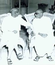 C. Rajagopalachari with Sardar Patel at Government House, New Delhi