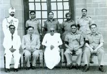 C. Rajagopalachari with his Personal Staff, Government House, New Delhi