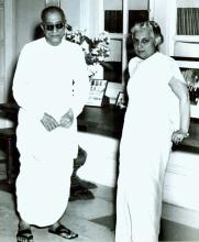 C. Rajagopalachari with Smt. Vijaylakshmi Pandit, Government House, New Delhi