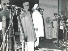 Swearing in Ceremony of Gaini Zail Singh as the 7th President of India at Durbar Hall, Rashtrapati Bhavan