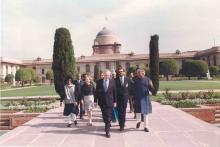 President R. Venkataraman welcoming His Royal Highness the Prince of Wales