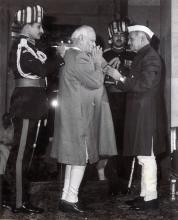 President Shri Fakhruddin Ali Ahmed conferring the Bharat Ratna award on Dr. V.V. Giri at Rashtrapati Bhavan