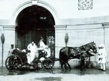 C. Rajagopalachari returning to Government House, after a visit to the Estate Gardens