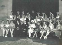 President Dr. Radhakrishnan with the Soviet Ballet Troupe at Rashtrapati Bhavan