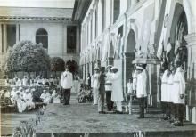 President Dr. Rajendra Prasad at the Investiture Ceremony at Rashtrapati Bhavan