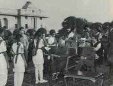 President V.V. Giri distributing awards to Scouts & Guides at Mughal Gardens, Rashtrapati Bhavan