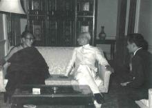 President Dr. Radhakrishnan with His Holiness Dalai Lama at Rashtrapati Bhavan