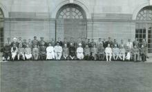 President Dr. Rajendra Prasad with the Governors and Rajpramukhs during the Annual Conference