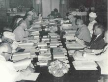 President Dr. Radhakrishnan at the meeting of the Executive Board of Sahitya Akademi