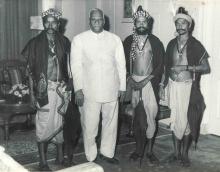 President V.V. Giri with Adivasis from Andhra Pradesh