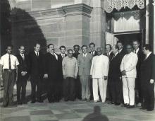 President V.V. Giri with Soviet Geologists