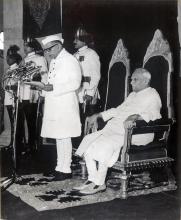 Swearing in Ceremony of Shri Fakhruddin Ali Ahmed at the Rashtrapati Bhavan