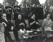 President V.V. Giri with Marshal Tito at Mughal Gardens