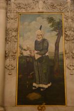 Painting of Persian poet Nizami Ganjavi in Ashok Mandap 