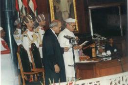 Swearing-in-Ceremony of Dr. Shankar Dayal Sharma as the President of India at Parliament House