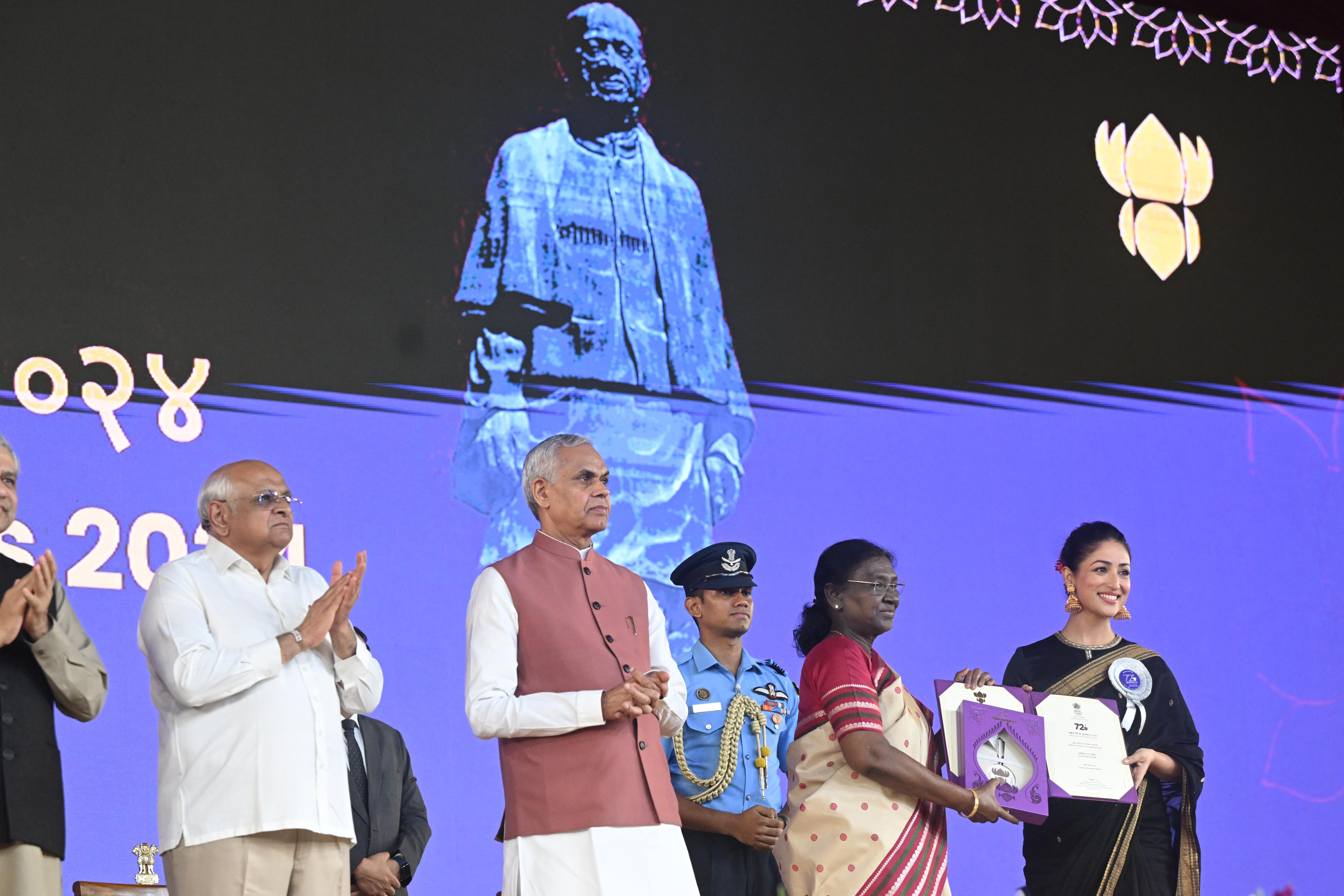 President Droupadi Murmu presents 72nd National Film Awards at Ekta Nagar, Kevadia, Gujarat on September 22, 2026