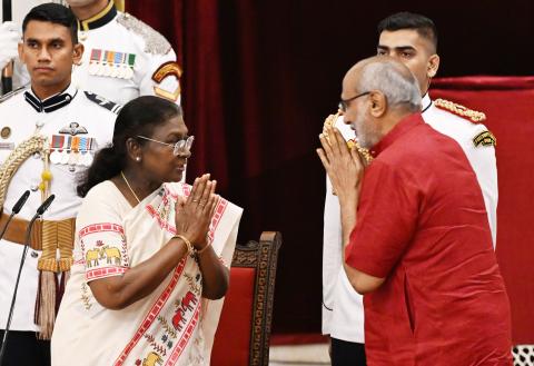 Swearing-in-Ceremony of the Vice President-elect of India Shri C P Radhakrishnan September 12, 2025