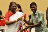 President conferring National Awards on teachers from across the country on the occasion of Teachers' Day on September 5, . 15_sk8_5553