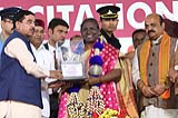 President during the felicitation function 'Poura Sanmana' organized by the Hubli-Dharwad Municipal Corporation at Hub. 24_26_sep