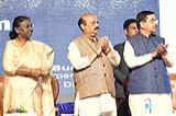 President inaugurating the new campus of the Indian Institute of Information Technology Dharwad at Dharwad in Karnataka on Sep... 25_iiit_dharwad