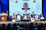 President addressing at the inaugural function of St. Joseph's University in Bengaluru on September 27, 2022. 27_152415