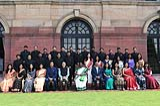 President with the Officer Trainees of Indian Foreign Service (2021 batch) at Rashtrapati Bhavan on September 29, 2022. 29_gsr_3226