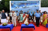 President gracing the the 90th anniversary celebrations of the Indian Air Force at Sukhna Lake in Chandigarh on October 8, 202 39_5789