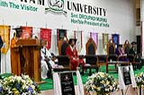 President addressing the 17th convocation of the Mizoram University at Aizawl on November 3, 2022. 53_vg50903