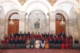President with the recipients of the Sports and Adventure Awards 2022 at Rashtrapati Bhavan on November 30, 2022. 63_photo132