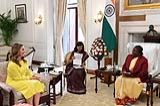 The Co-Chair and Trustee of the Bill and Melinda Gates Foundation calling on the President of India at Rashtrapati Bhavan on D... 67_sk3_0205