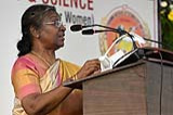 President addressing the students and faculty members of G. Narayanamma Institute of Technology and Science for Women and also.. 81_zn9_2471