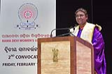 President gracing and addressing the 2nd Convocation of Rama Devi Women's University at Bhubaneswar on February 10, 2023. 9_sk4_6173.jpeg
