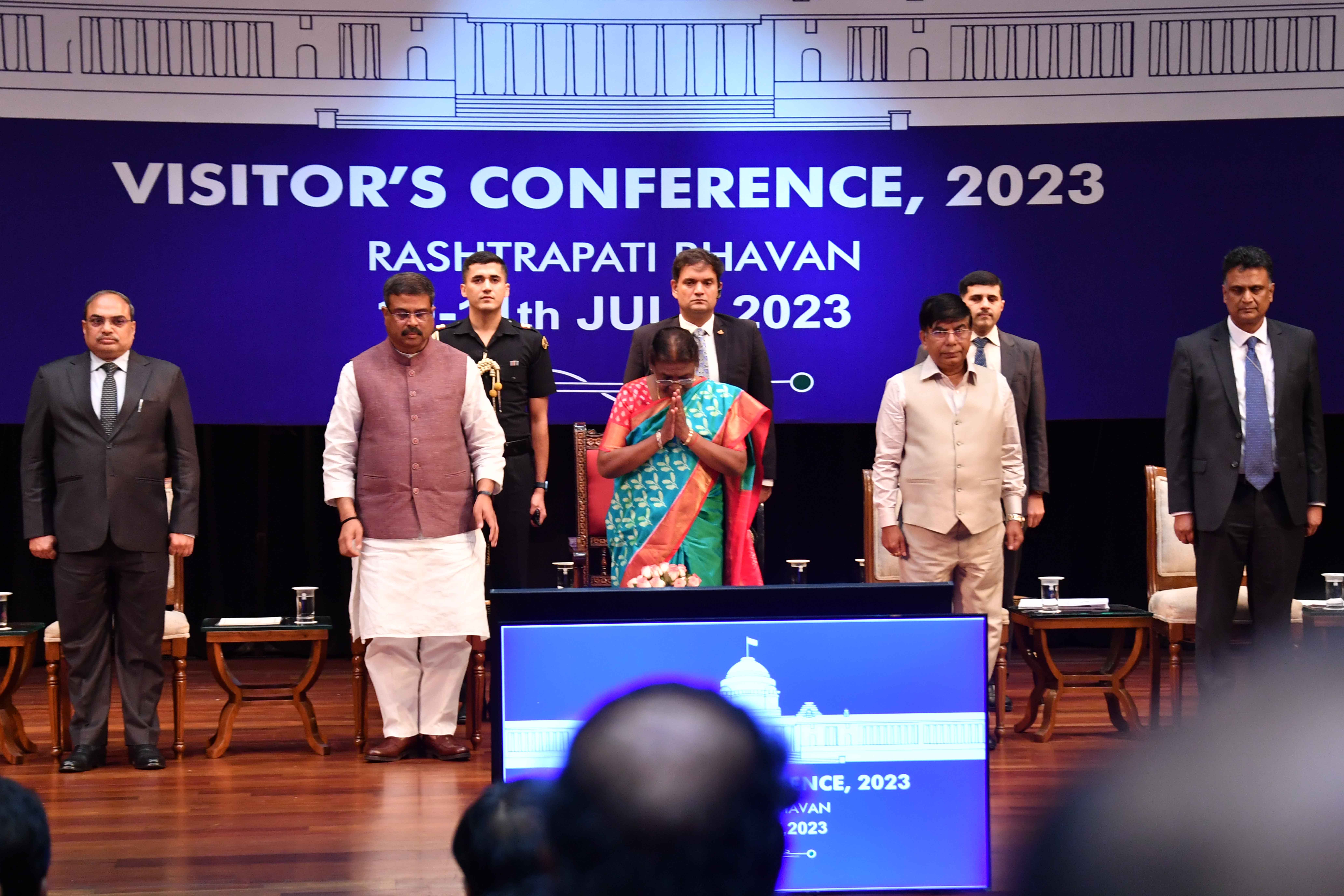 President attending the Concluding Session of Visitor's Conference - 2023 on 11 Jul 2023. President attending the Concluding Session of Visitor's Conference - 2023 on 11 Jul 2023.