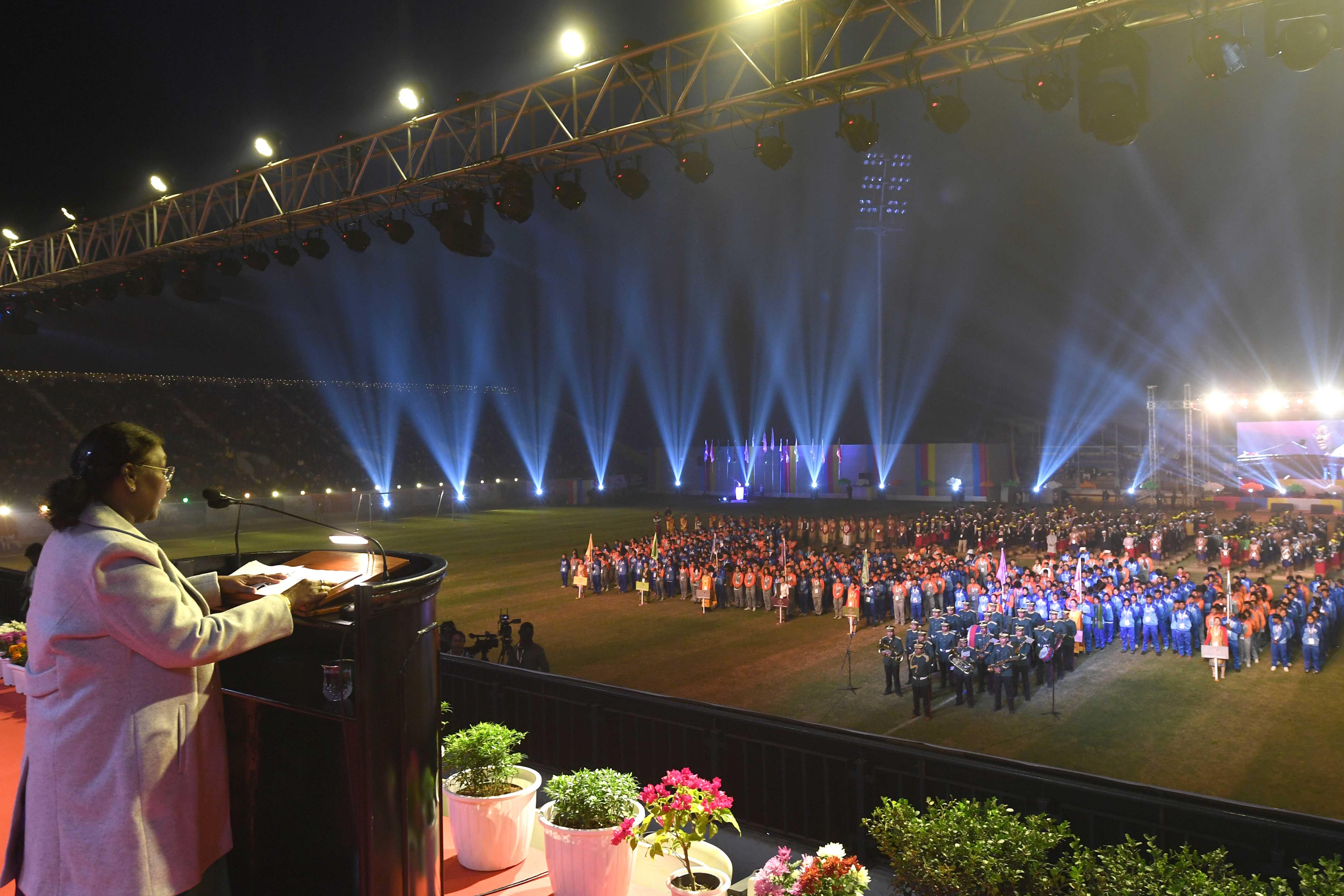 President inaugurating the Meghalaya Games at the PA Sangma Stadium, Tura on 15 Jan 2024. President inaugurating the Meghalaya Games at the PA Sangma Stadium, Tura on 15 Jan 2024.