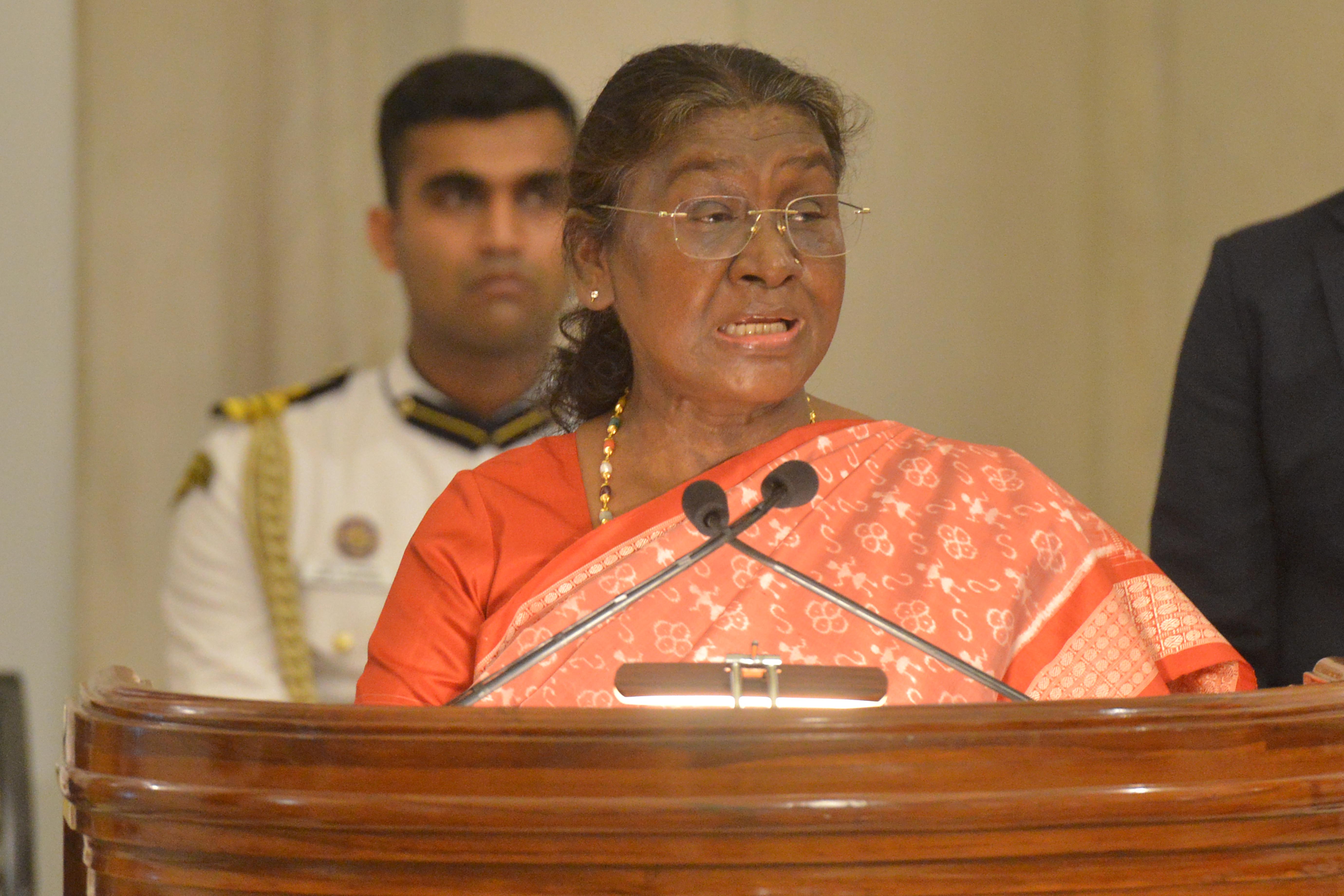 ADDRESS BY THE HON’BLE PRESIDENT OF INDIA SMT. DROUPADI MURMU ON THE OCCASION OF CALL ON BY THE MEMBERS OF 64 TH NDC COURSE