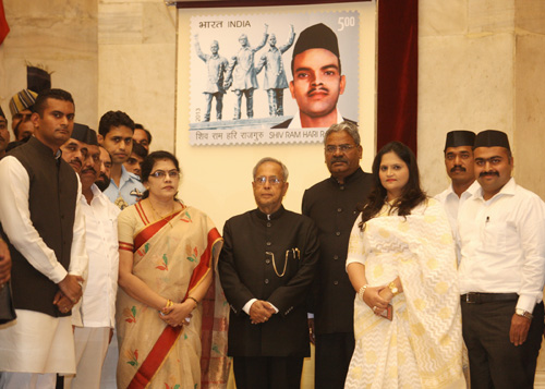 President Releases a Commemorative Postage Stamp on Rajguru