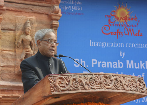 Speech By The President Of India, Shri Pranab Mukherjee At The Inauguration Of 27th Surajkund International Crafts Mela
