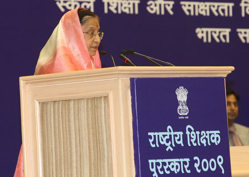Speech by Her Excellency the President of India, Shrimati Pratibha Devisingh Patil on the Occasion of Teachers' Day