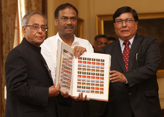 The President of India, Shri Pranab Mukherjee inaugurating the 63rd TB Seal Campaign of the Tuberculosis Association of India at Rashtrapati Bhavan on October 2, 2012.