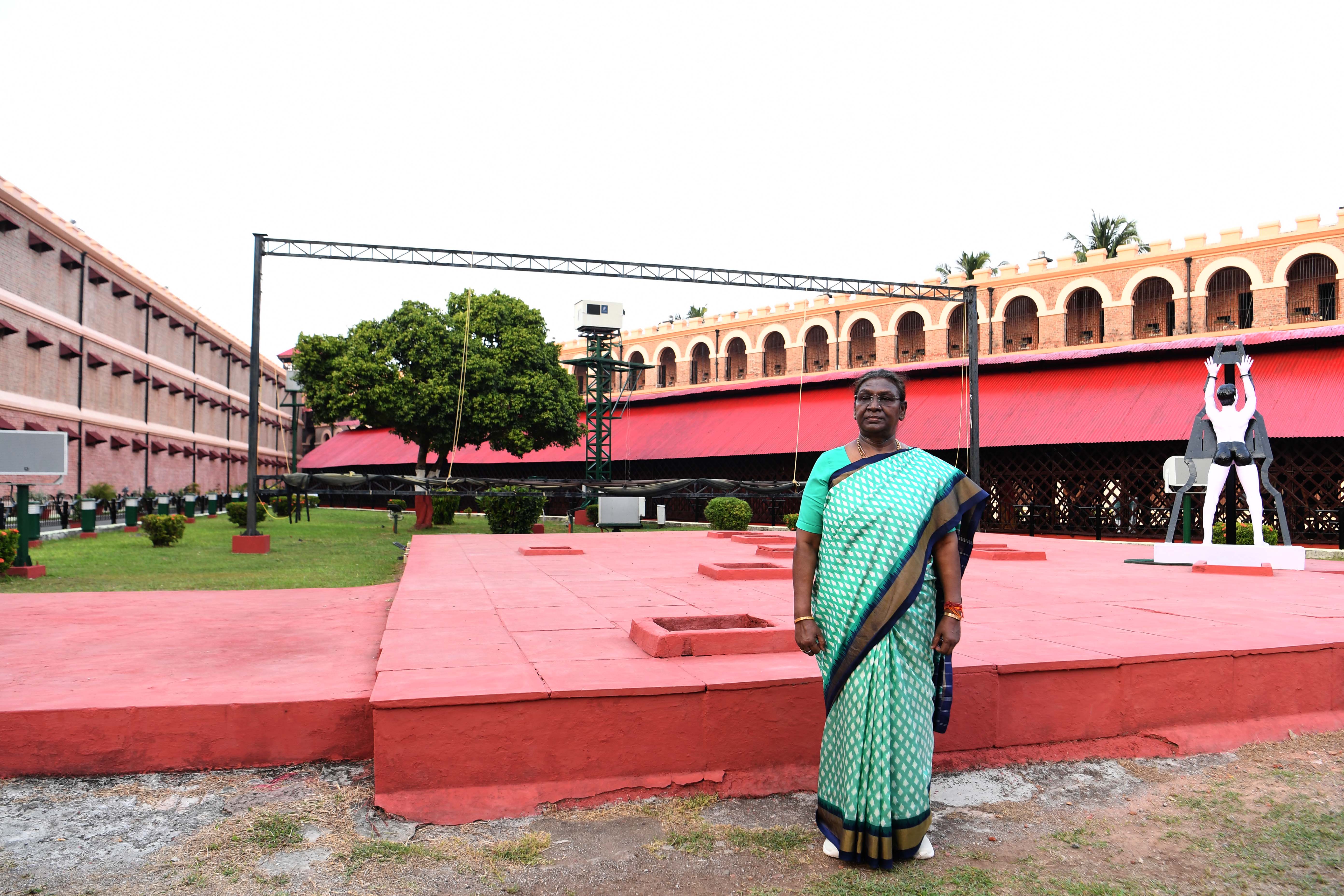 The President of India, Smt Droupadi Murmu visited the historic Cellular Jail in Port Blair on February 19, 2024.