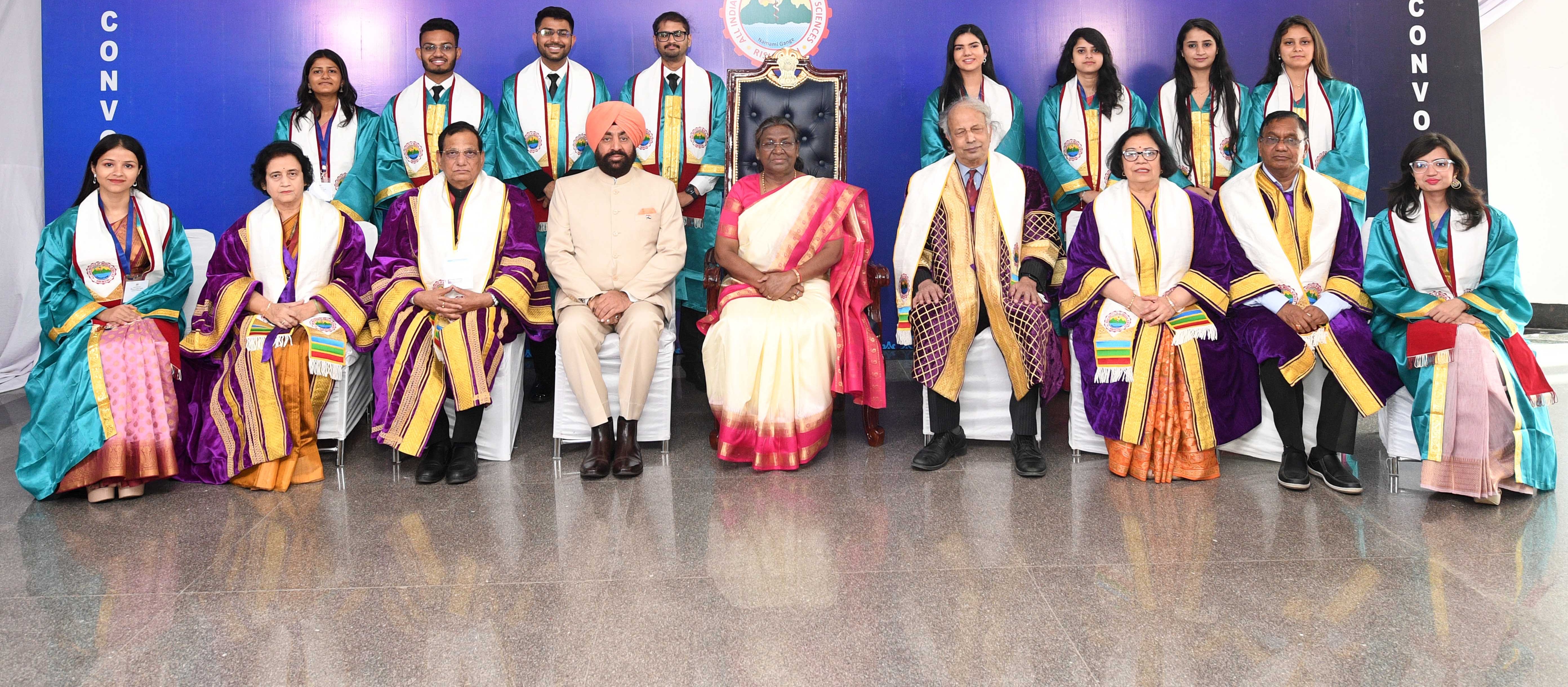  The President of India, Smt Droupadi Murmu graced and addressed the 4th convocation of AIIMS Rishikesh on April 23, 2024 at Rishikesh, Uttarakhand