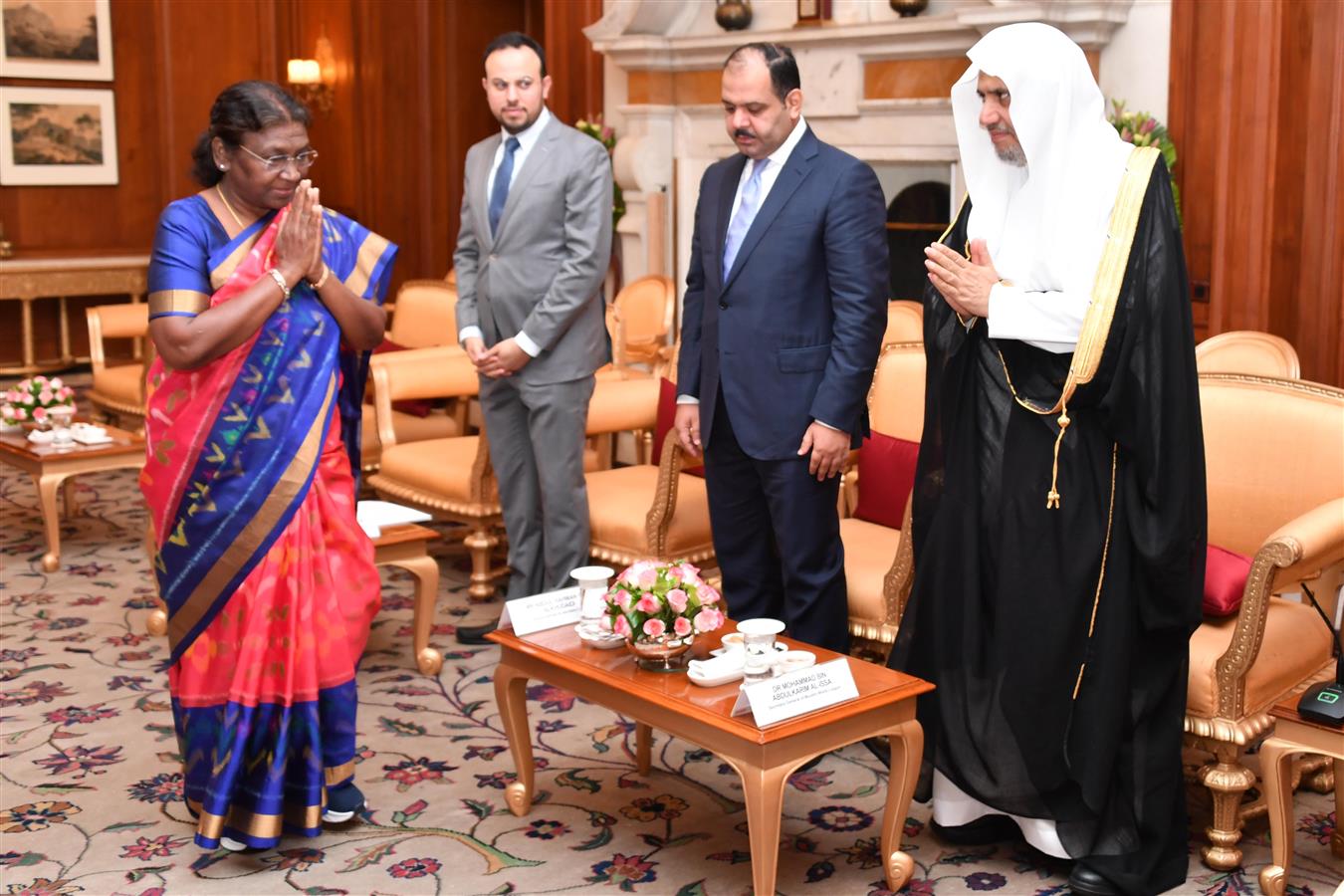 The Secretary General of Muslim World League, Dr Mohammad bin Abdulkarim Al-Issa called on the President of India, Smt Droupadi Murmu at Rashtrapati Bhavan on July 12, 2023.