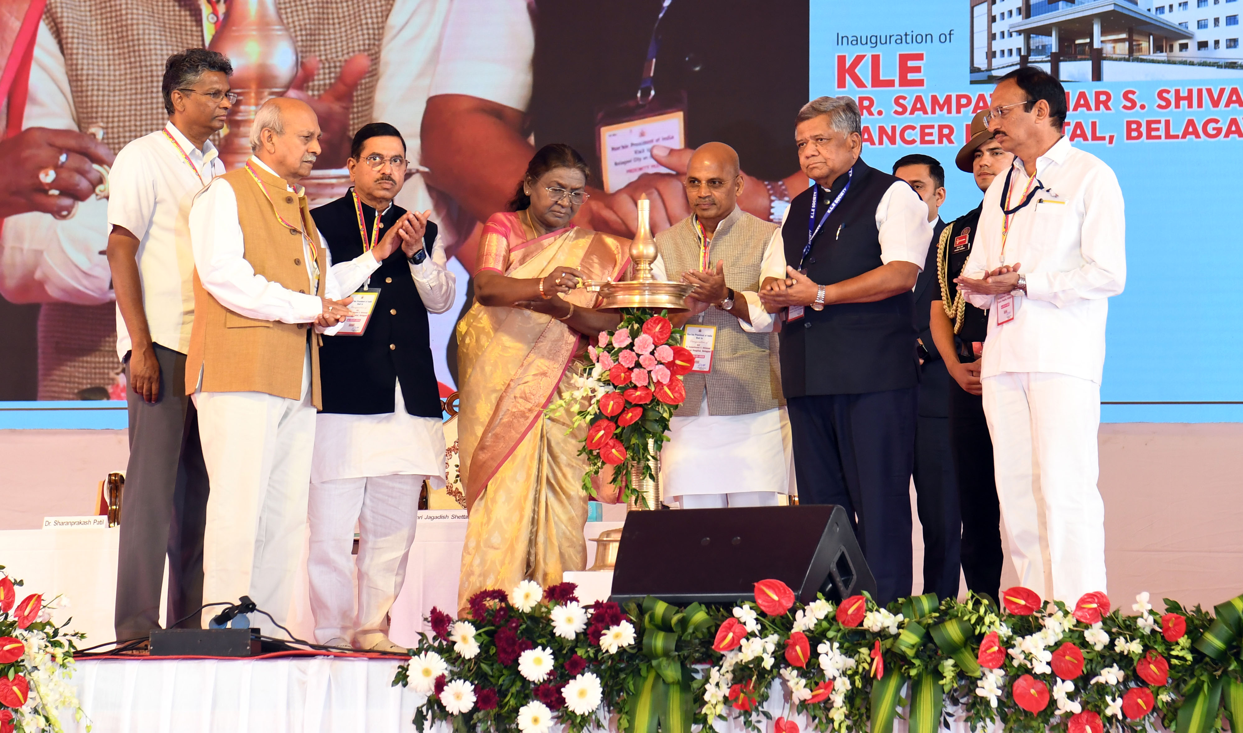 The President of India, Smt Droupadi Murmu inaugurated KLE Cancer Hospital at Belagavi, Karnataka on January 3, 2025.