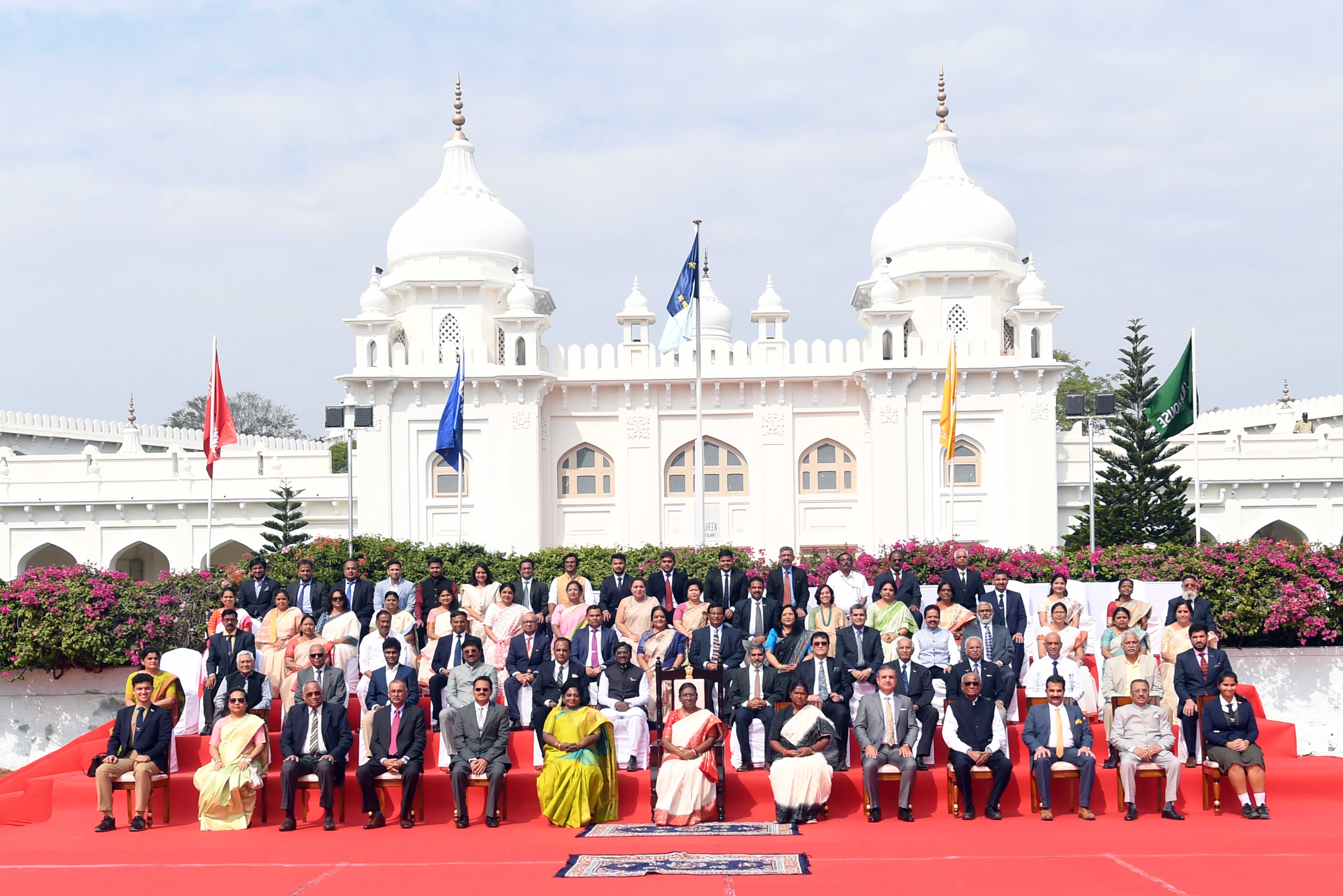The President of India, Smt Droupadi Murmu graced the centennial celebrations of Hyderabad Public School at Hyderabad on December 19, 2023.