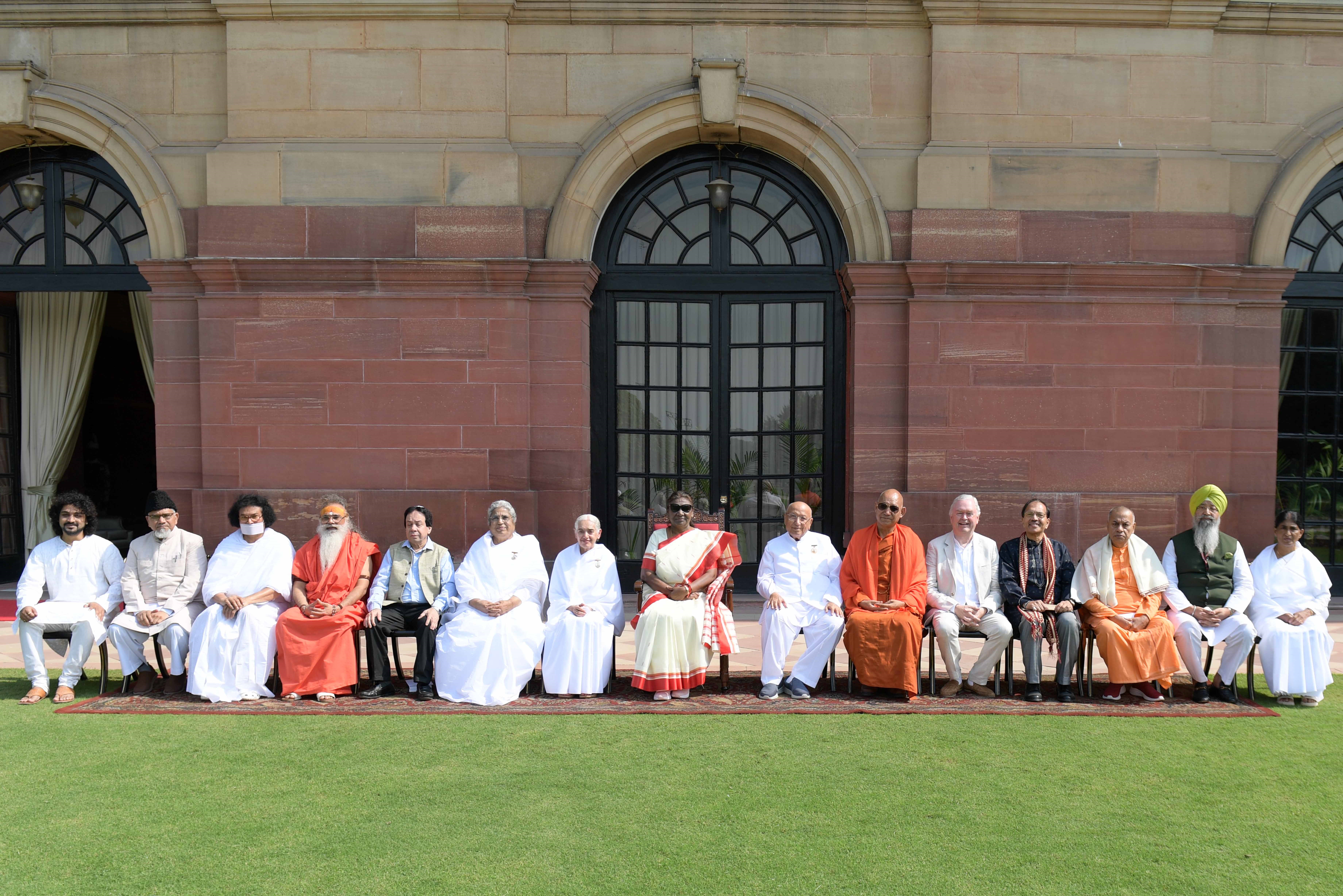 The President of India, Smt Droupadi Murmu graced and addressing an interfaith meet at Rashtrapati Bhavan on October 25, 2023.