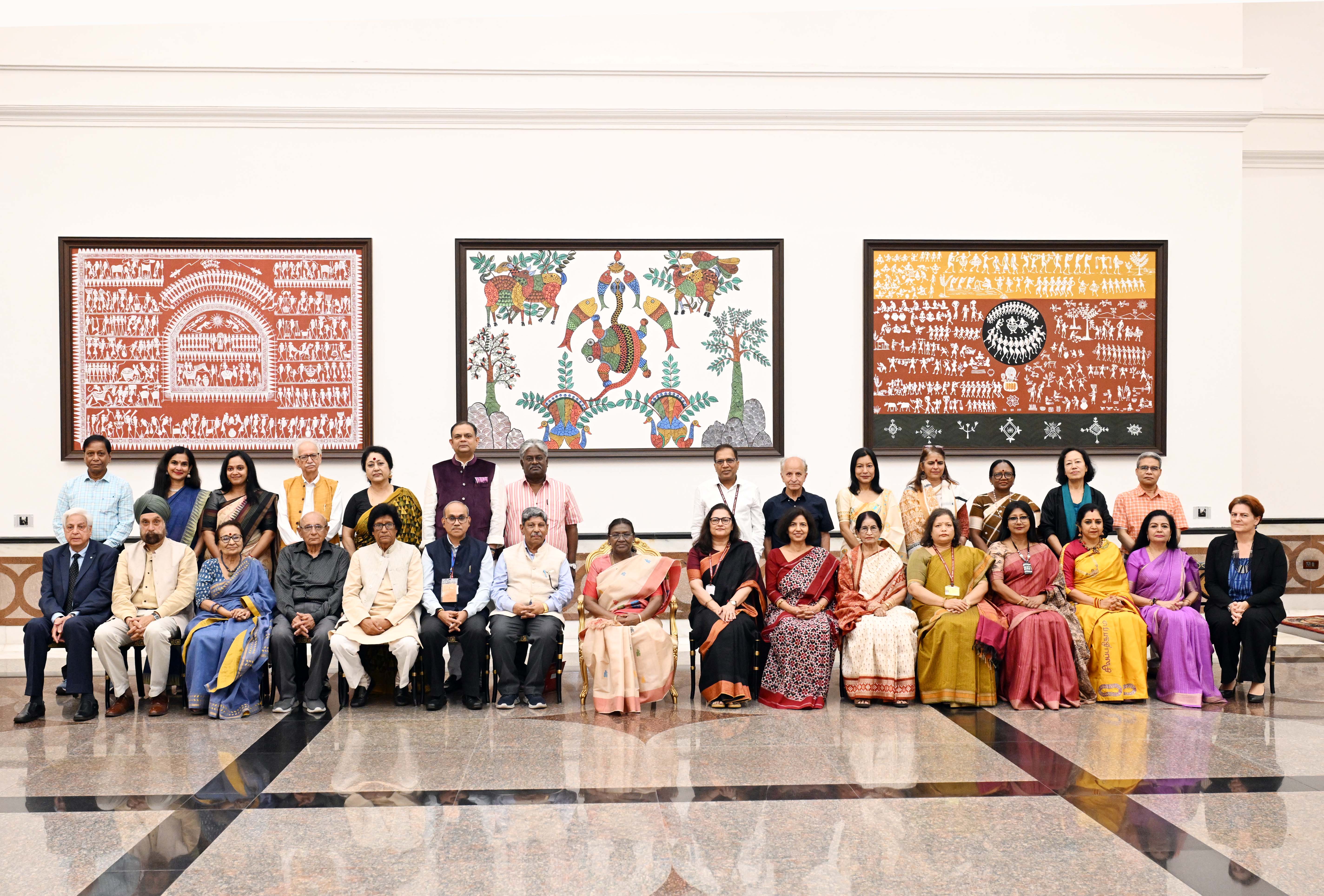 The President of India, Smt. Droupadi Murmu inaugurated a two-day Literary Conference: How Much Has Literature Changed? at Rashtrapati Bhavan Cultural Centre on May 29, 2025.