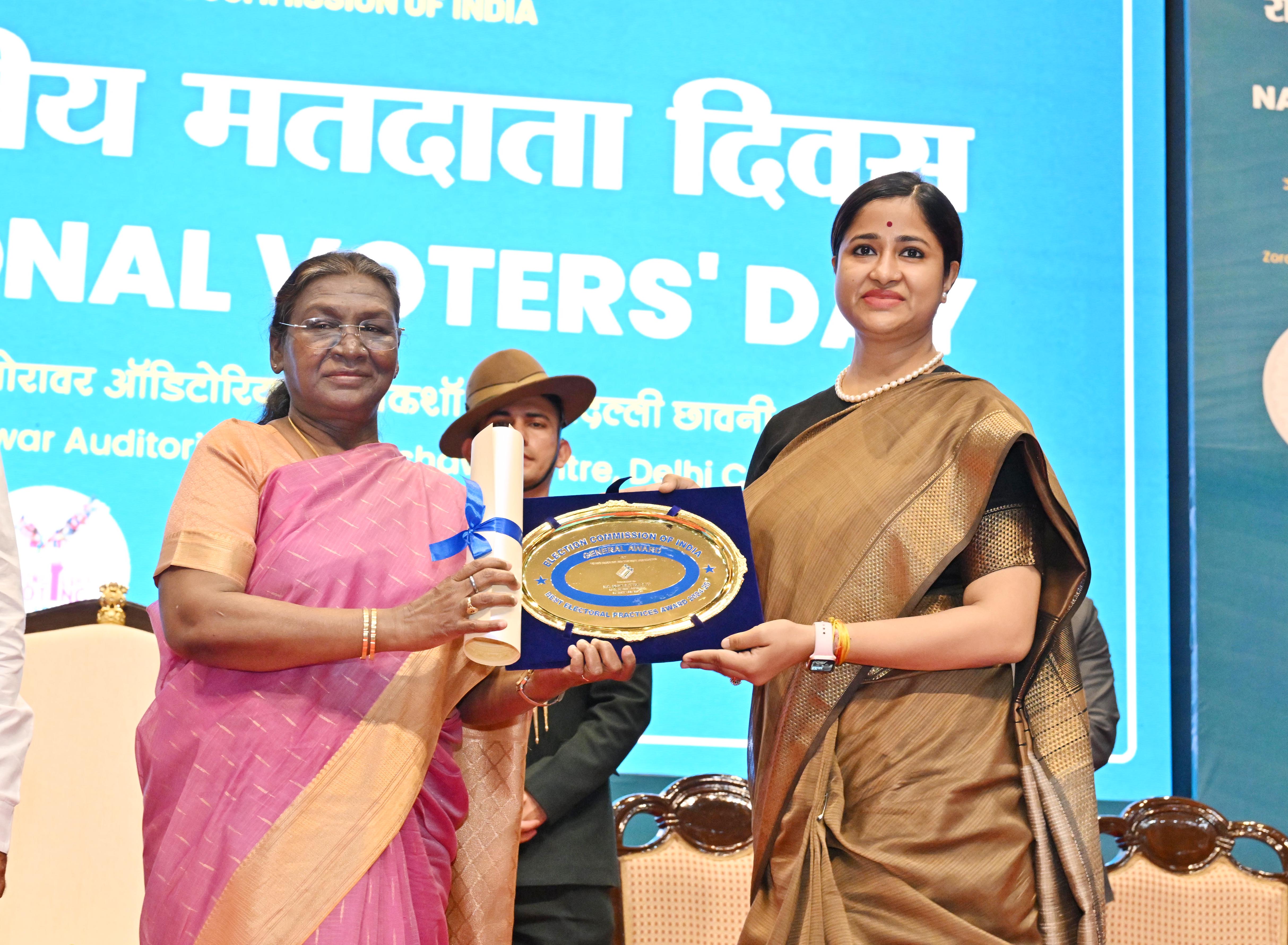 The President of India, Smt Droupadi Murmu graced and addressed the 15th National Voters’ Day Celebrations in New Delhi on January 25, 2025.