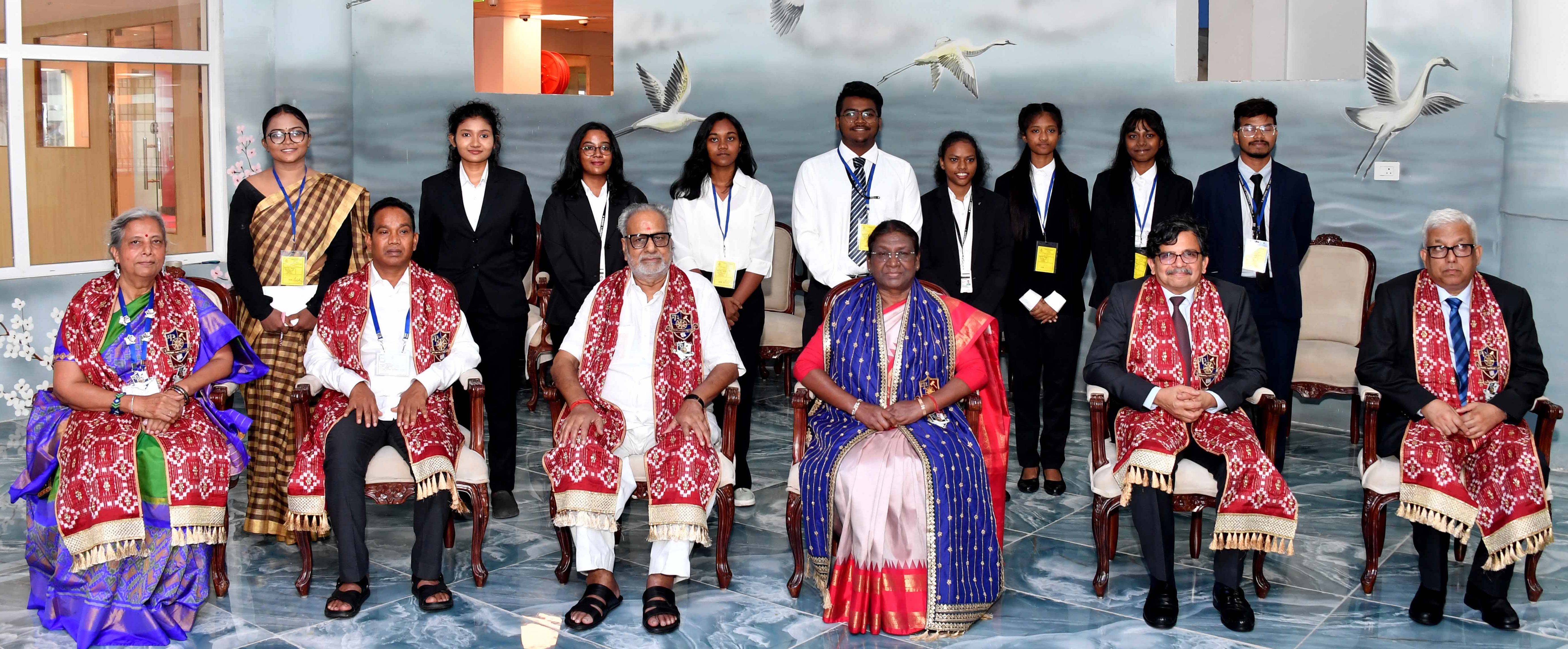 The President of India, Smt Droupadi Murmu graced and addressed the convocation of National Law University Odisha at Cuttack on July 26, 2023.