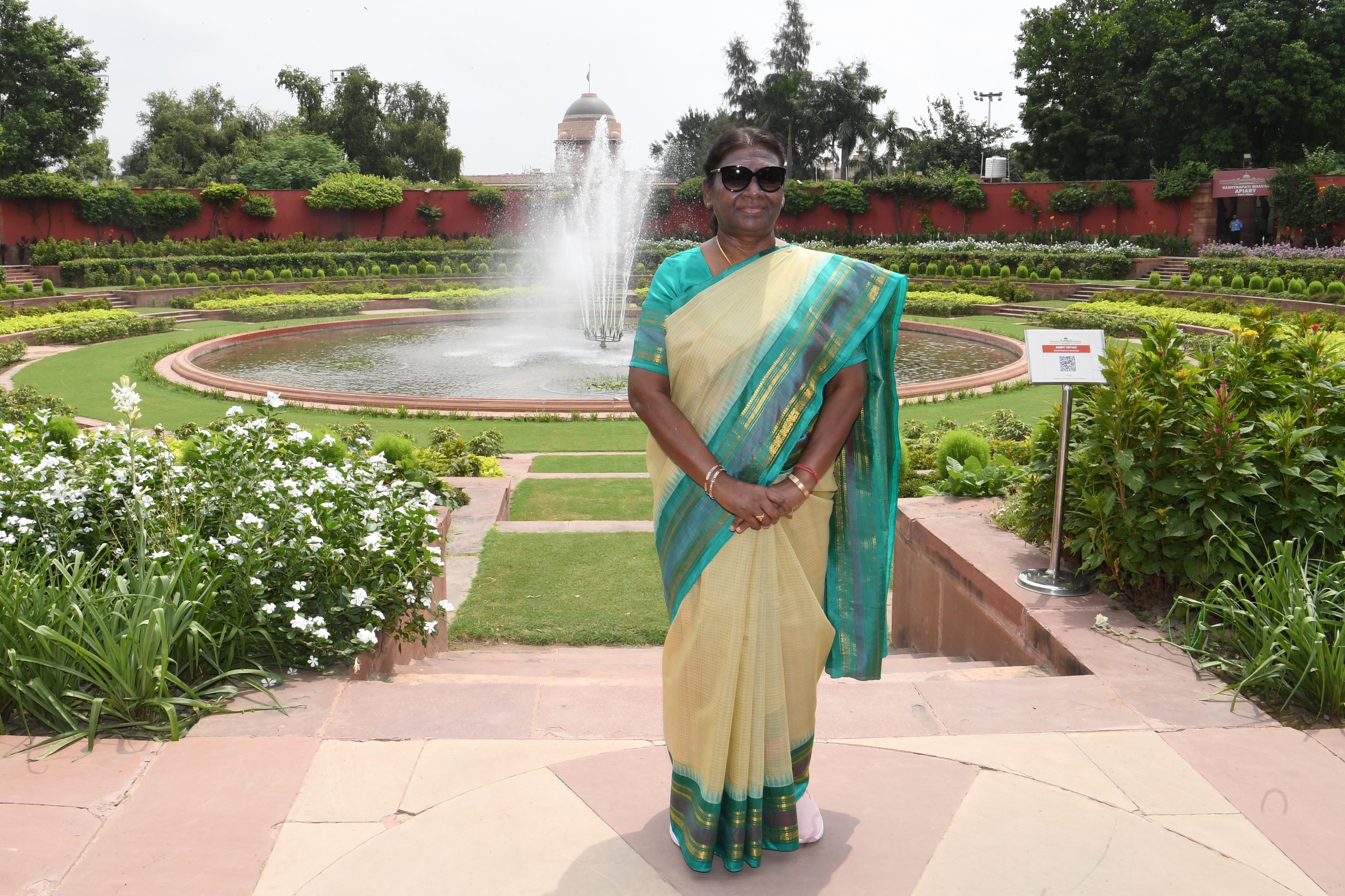 The President of India, Smt Droupadi Murmu graced the Udyan Utsav-II 2023 on August 14, 2023.